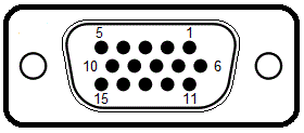 Female VGA/SVGA HD-15 port